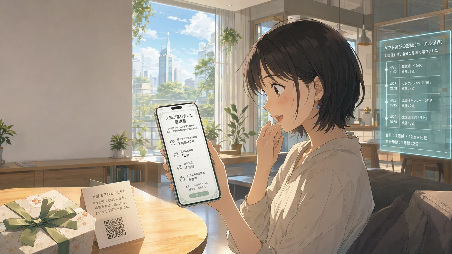 人間が選びました証明書