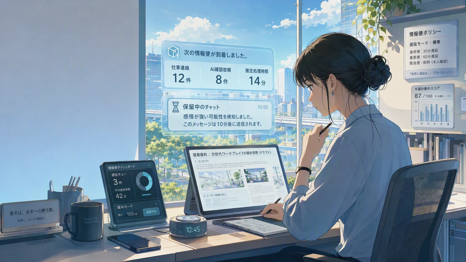 世界に遅延を。