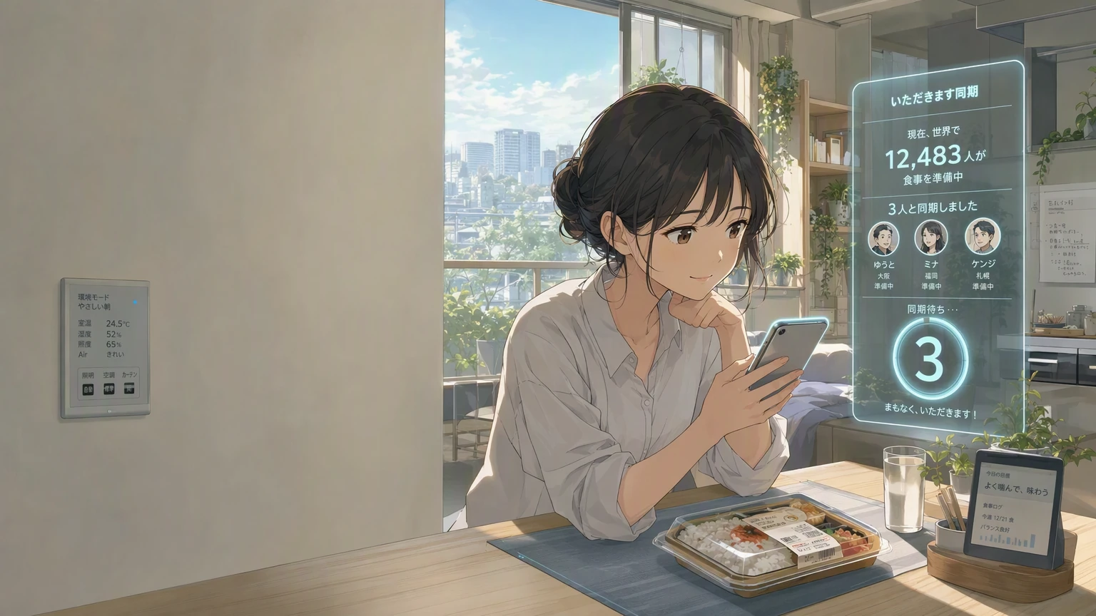いただきます同期