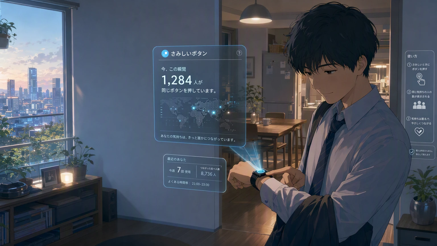 さみしいボタン