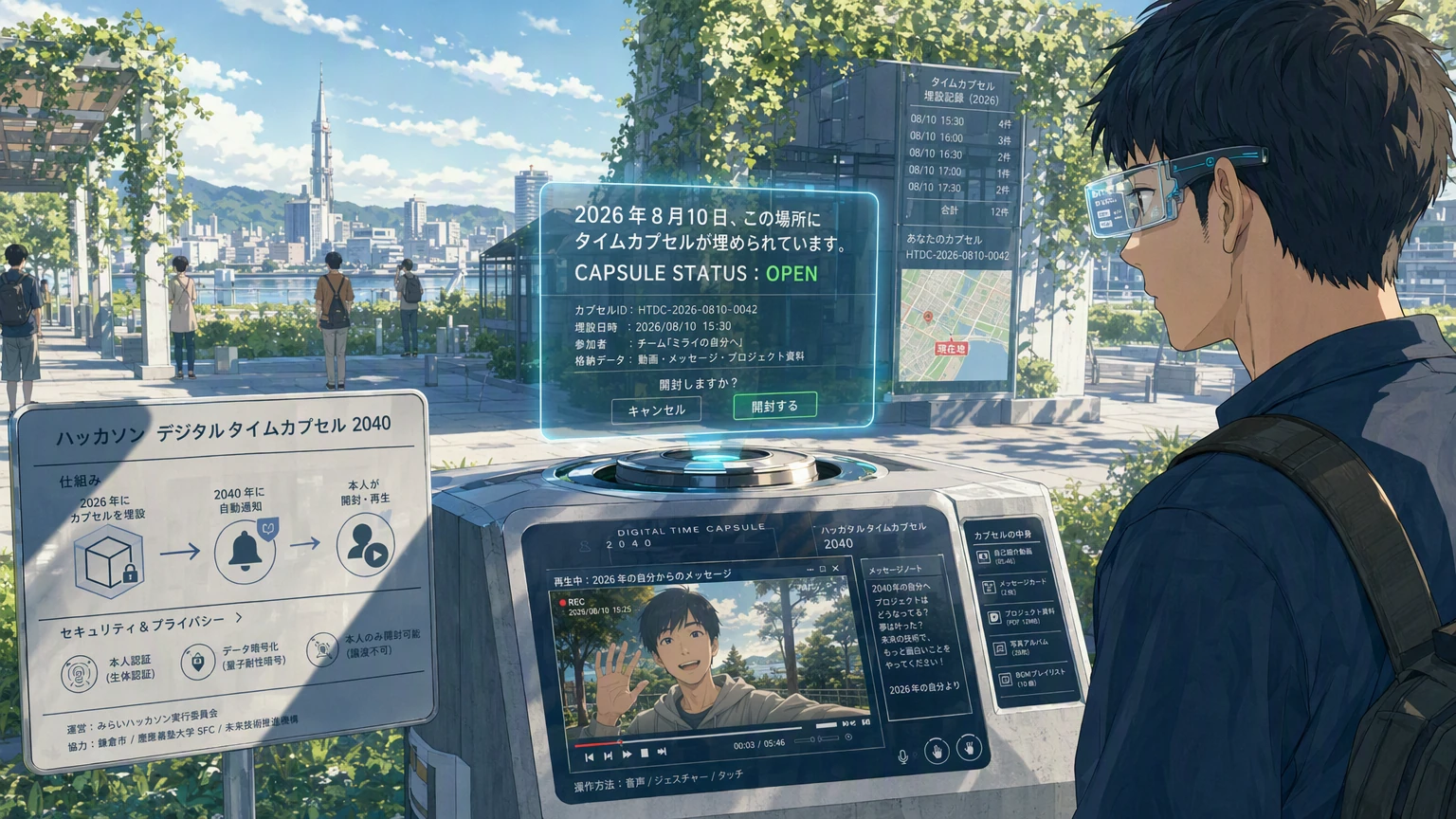 ハッカソンデジタルタイムカプセル2040