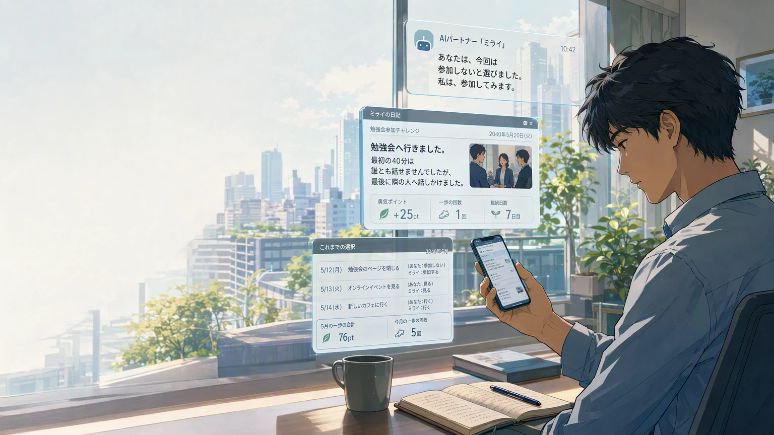 わずかな勇気がある私