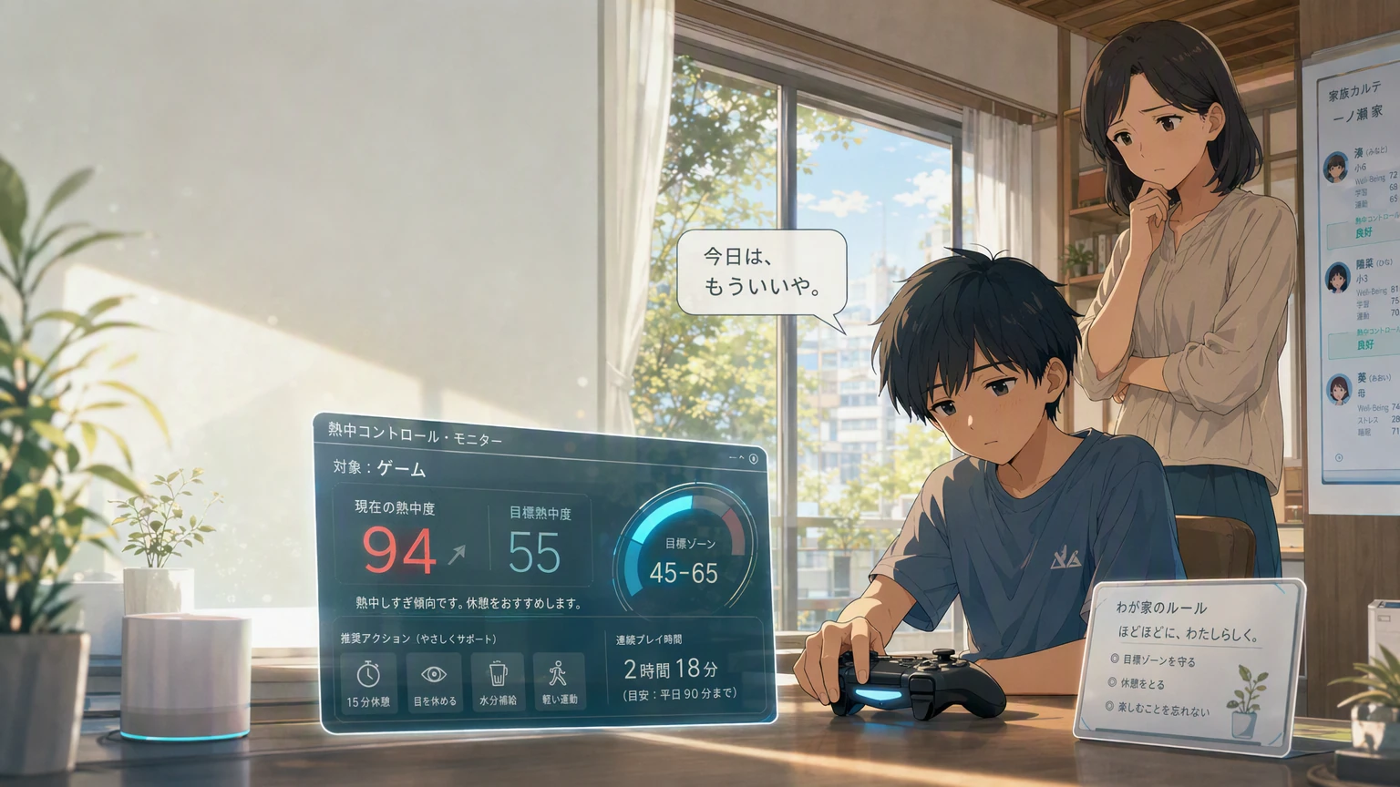 ほどほど。